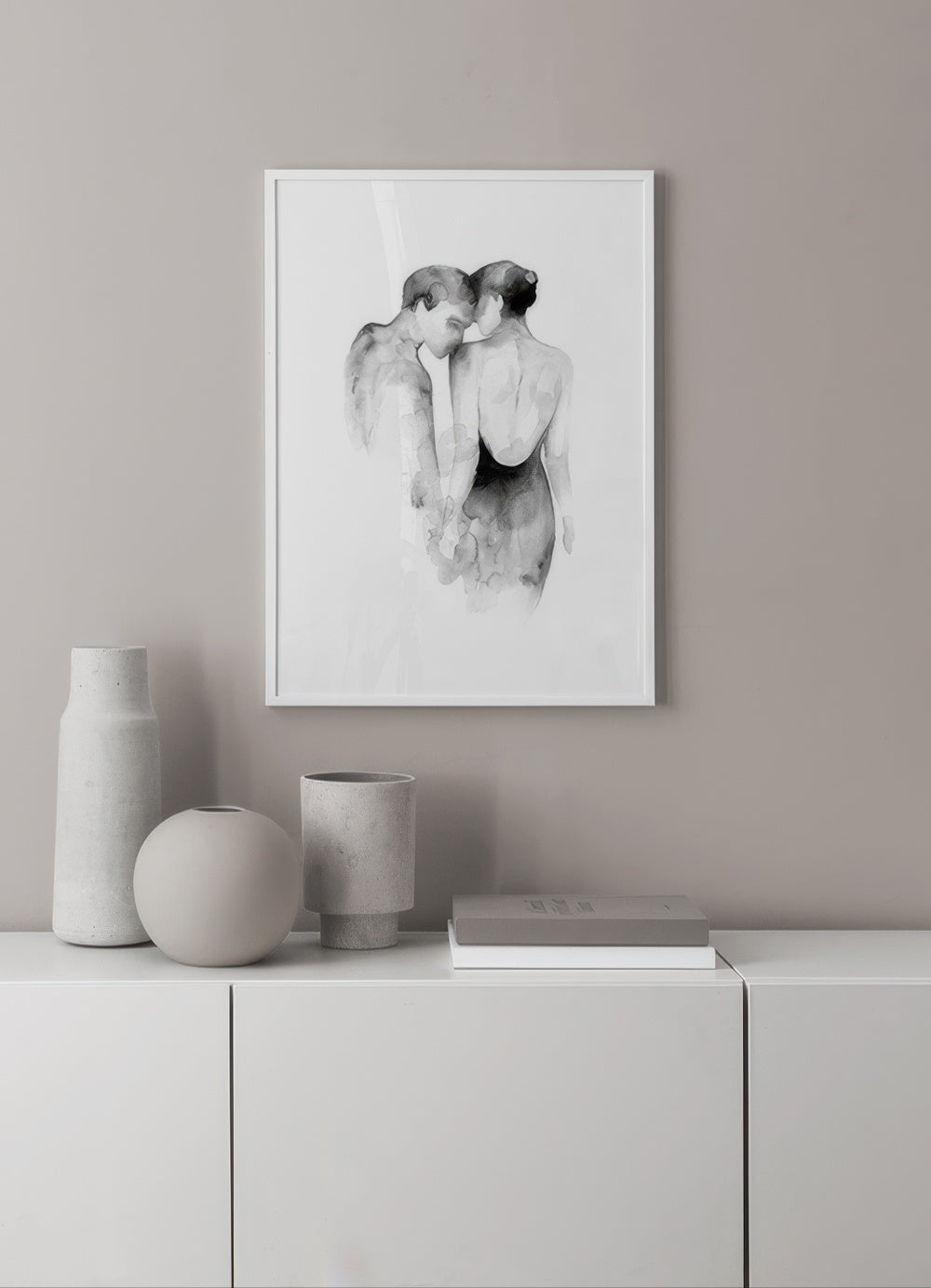 Watercolor Couple Print