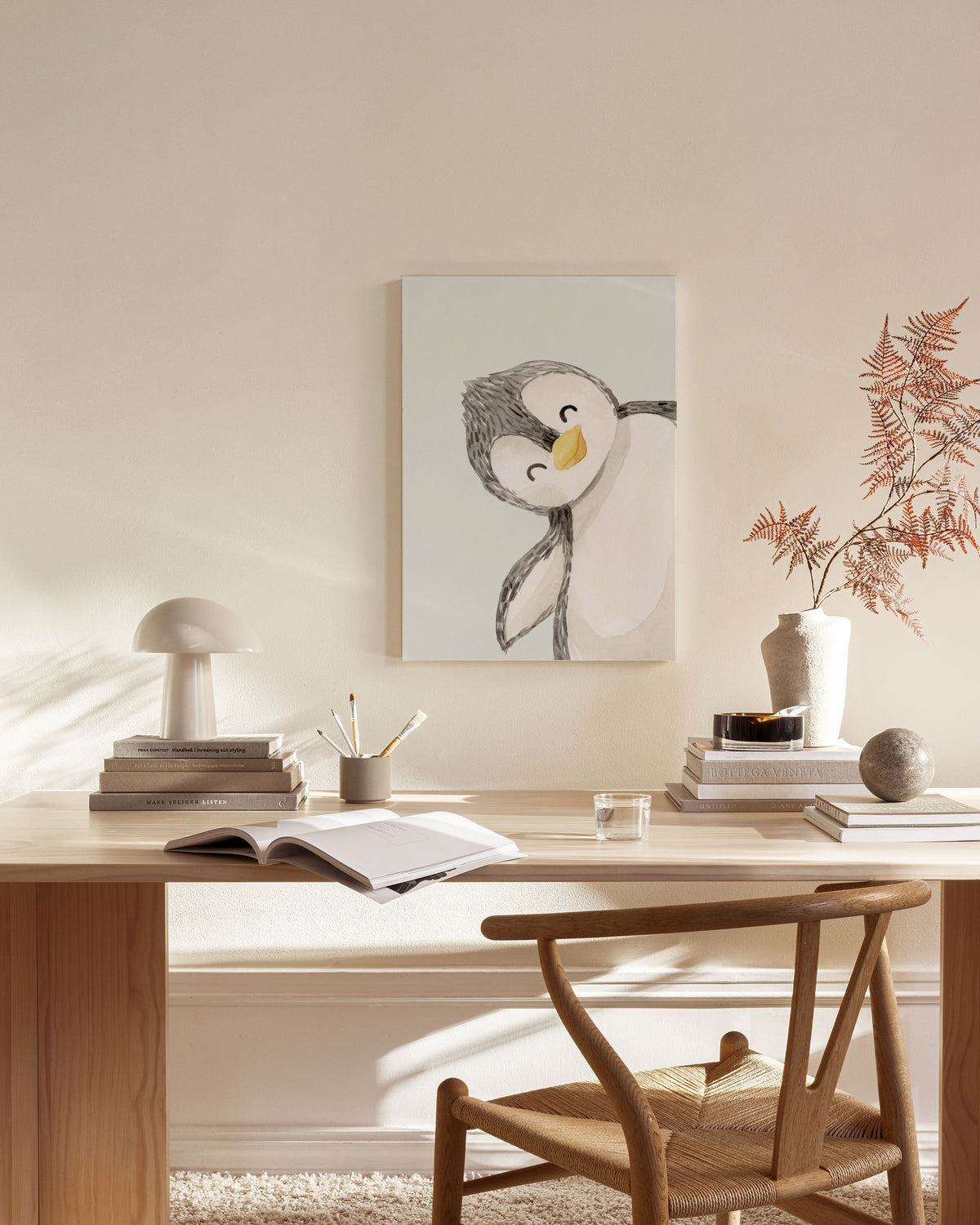 Playful Penguin Canvas print