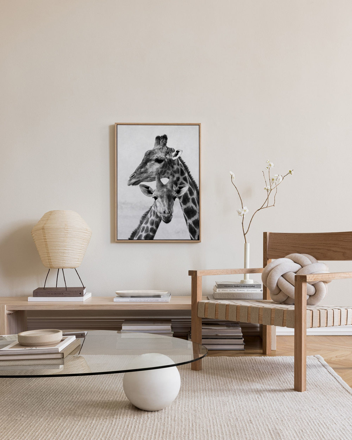 Giraffe Emotions Canvas print