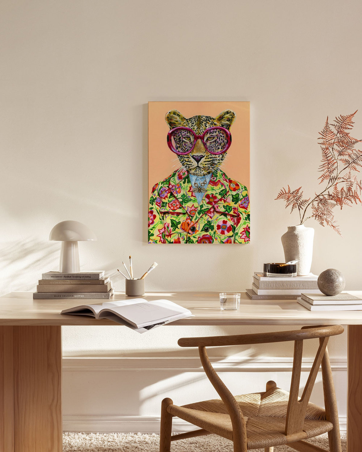 Heather Perry - Artsy Leopard Canvas print