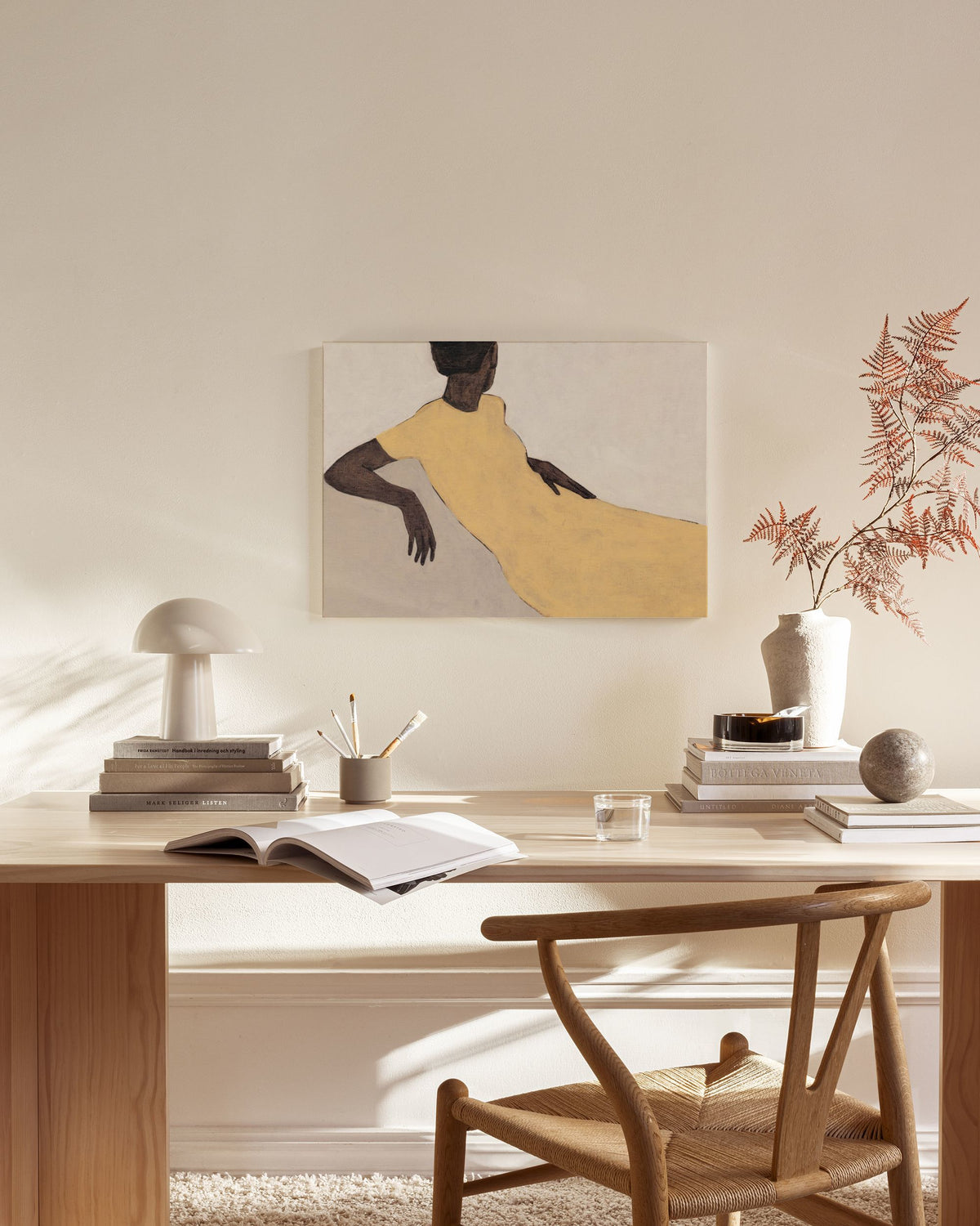 Yellow Dress Canvas print