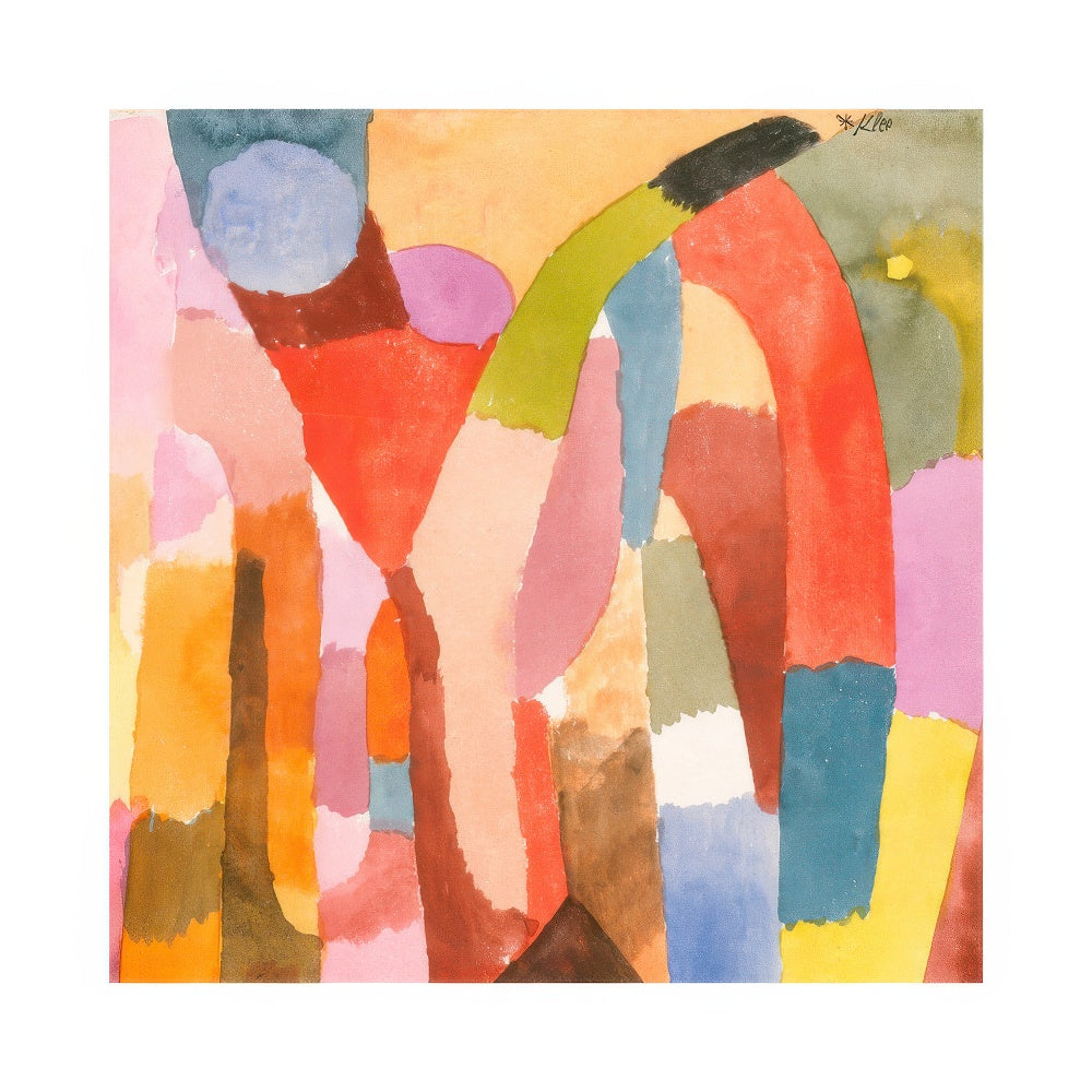 Paul Klee - Movement of Vaulted Chambers Square Print