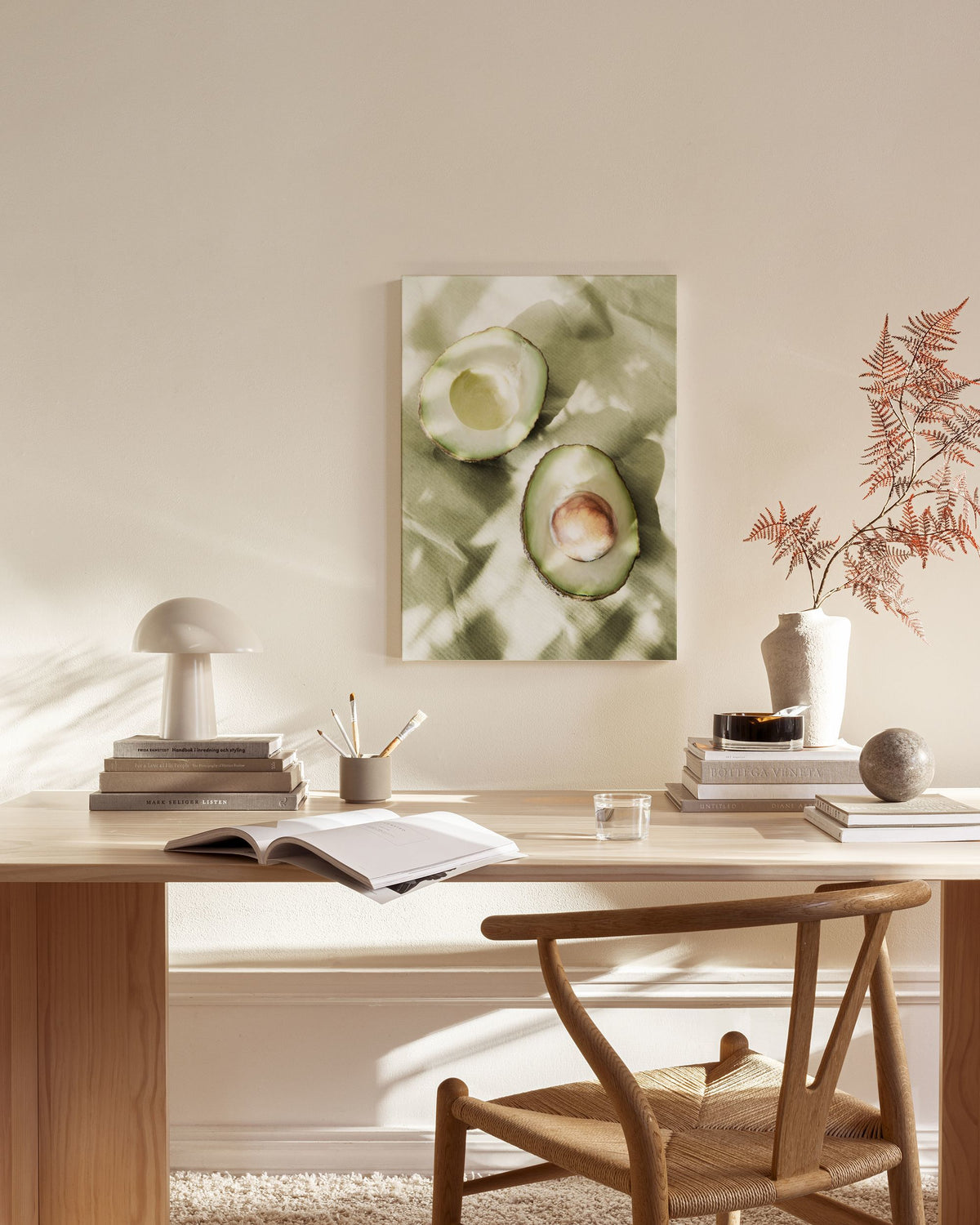 Sunlit Avocados Canvas print