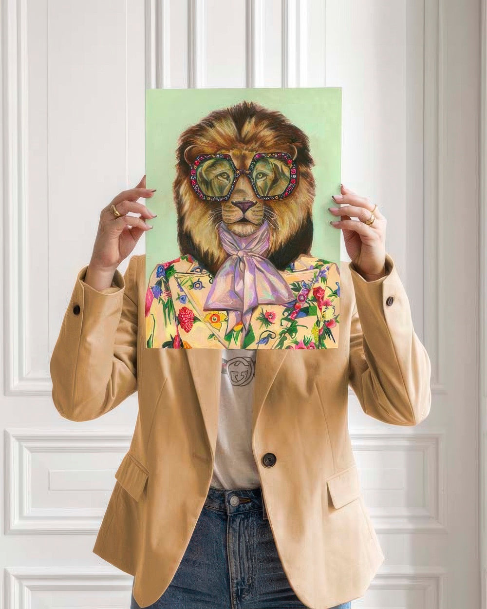 Heather Perry - Artsy Lion Print
