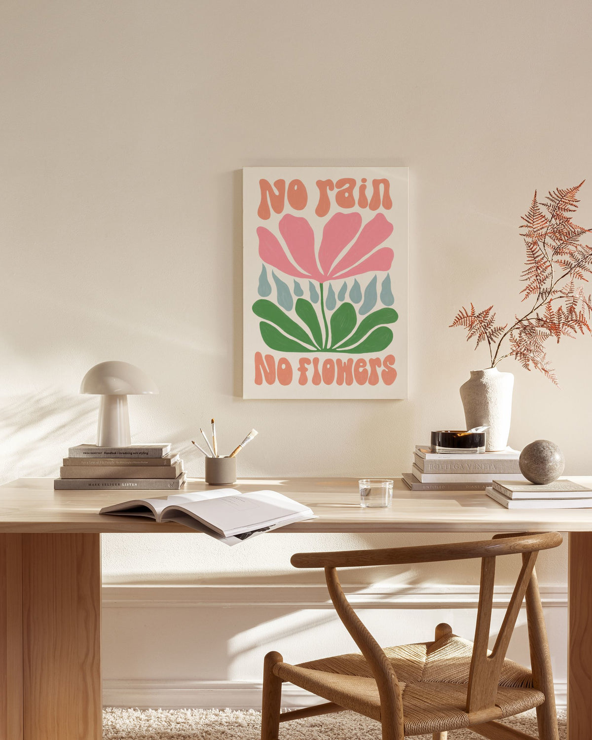 No Rain. No Flowers Canvas print