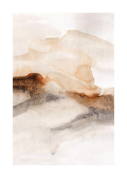 Burnt Tones Watercolor No1 Print