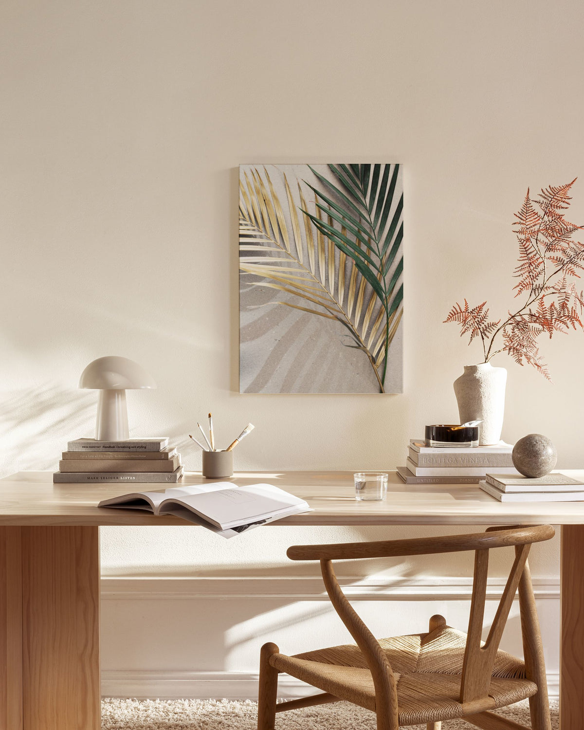 Golden Leaves Canvas print