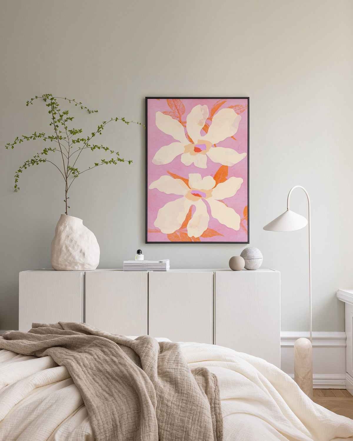 Floating Flowers Canvas print