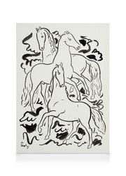 Leo Gestel  - Three Horses Canvas print
