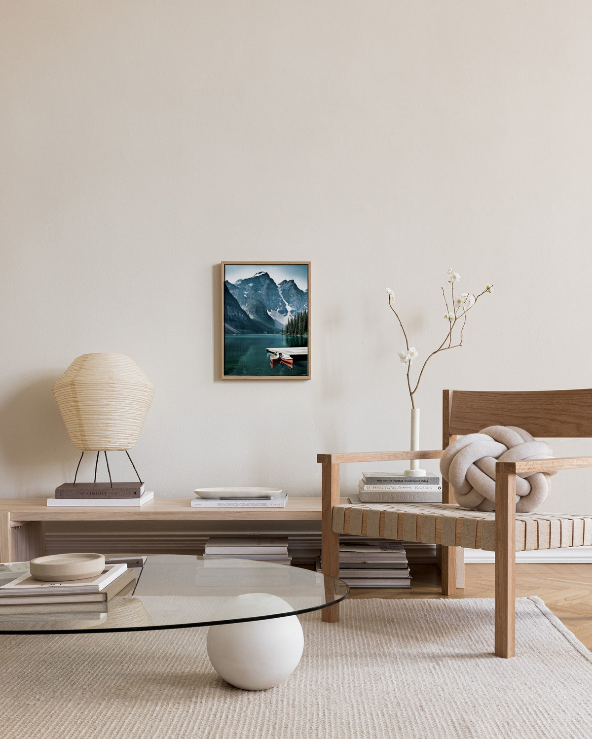 Two Canoes Canvas print