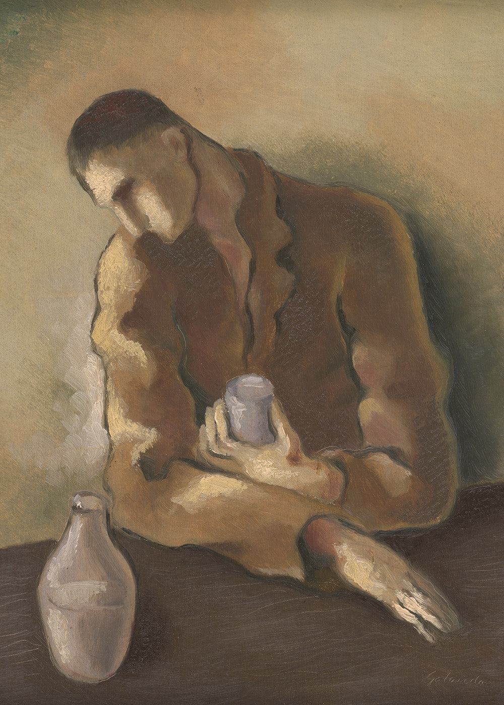 Mikuláš Galanda - Drunkard Print