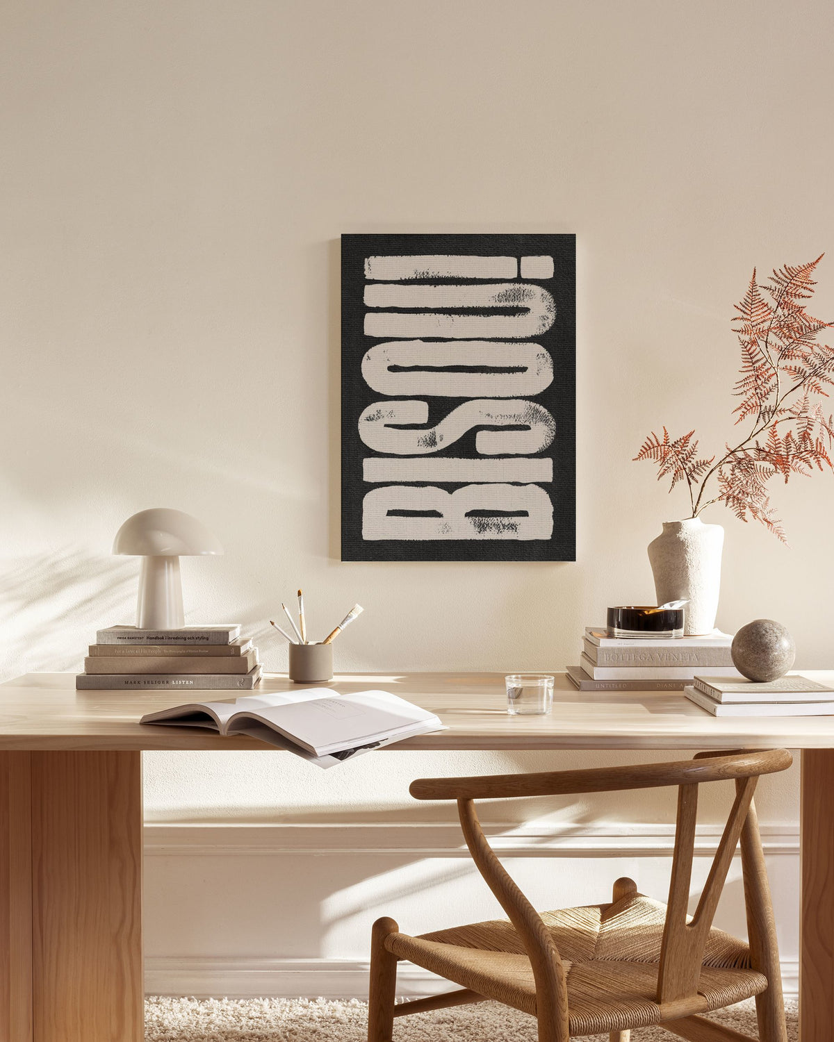 Bisou! Canvas print
