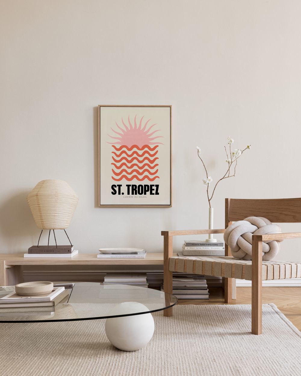 Graphic St Tropez Canvas print