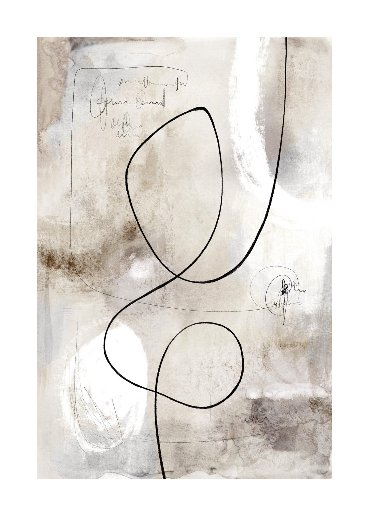 Abstract Paint Figure No1 Print