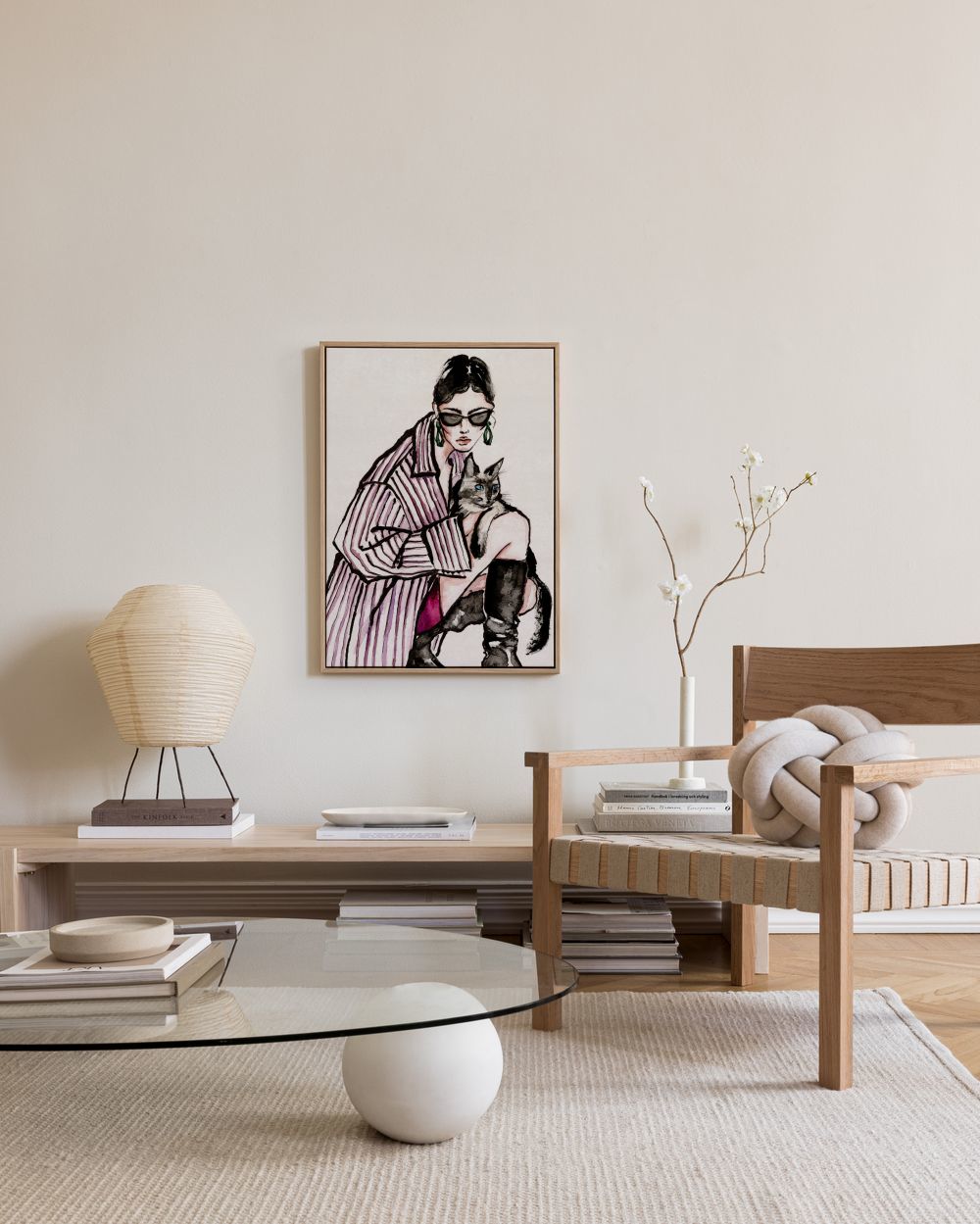 Cat Lady Canvas print
