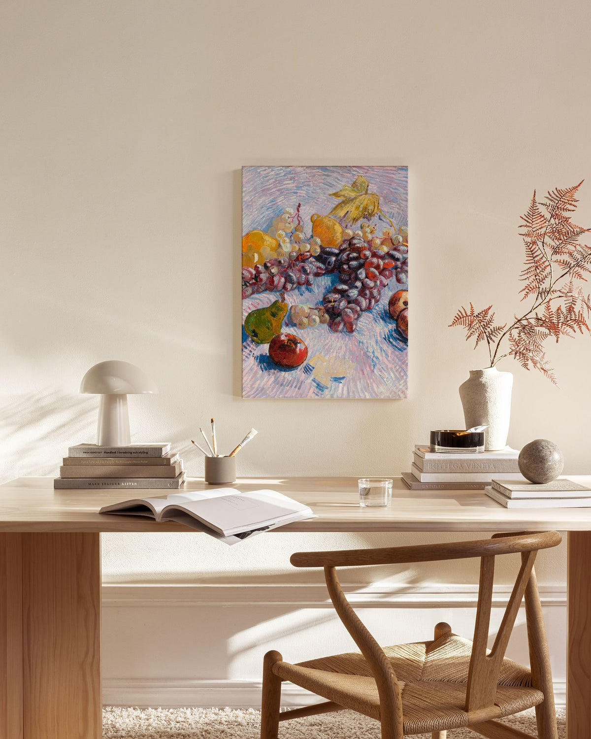 Van Gogh - Grapes, Lemons, Pears, and Apples Canvas print