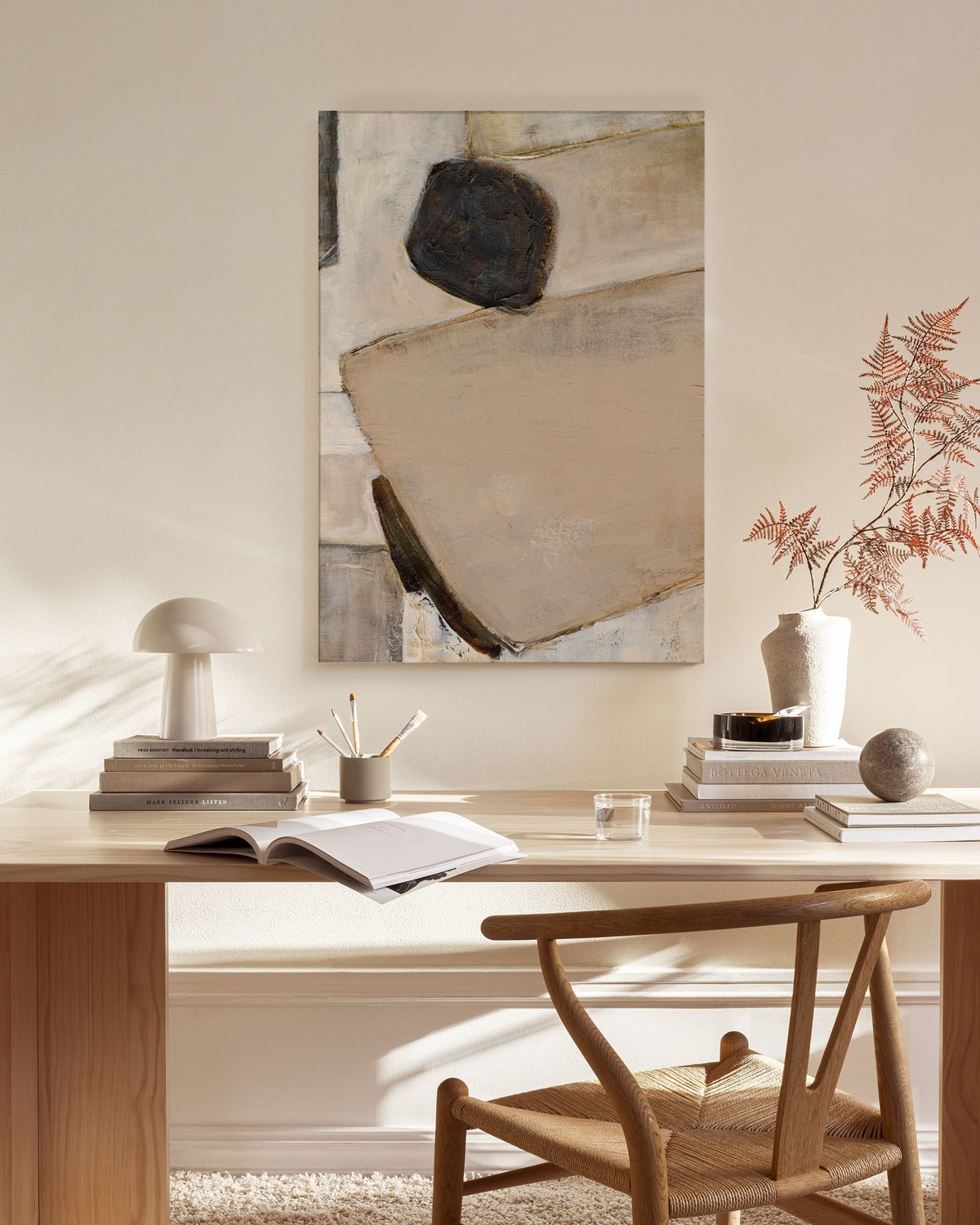 Grounded Shapes No1 Canvas print