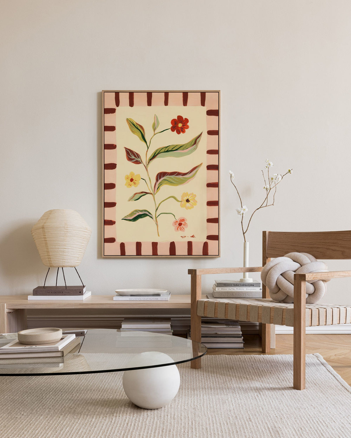 Framed Wildflowers Leinwandbild