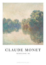 Monet - The Seine at Giverny Print