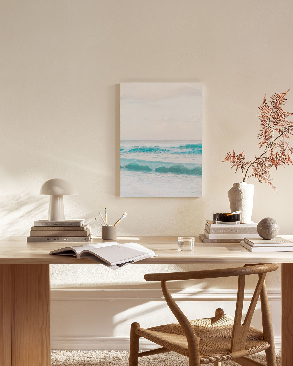 Dreamy Pastel Beach No2 Canvas print