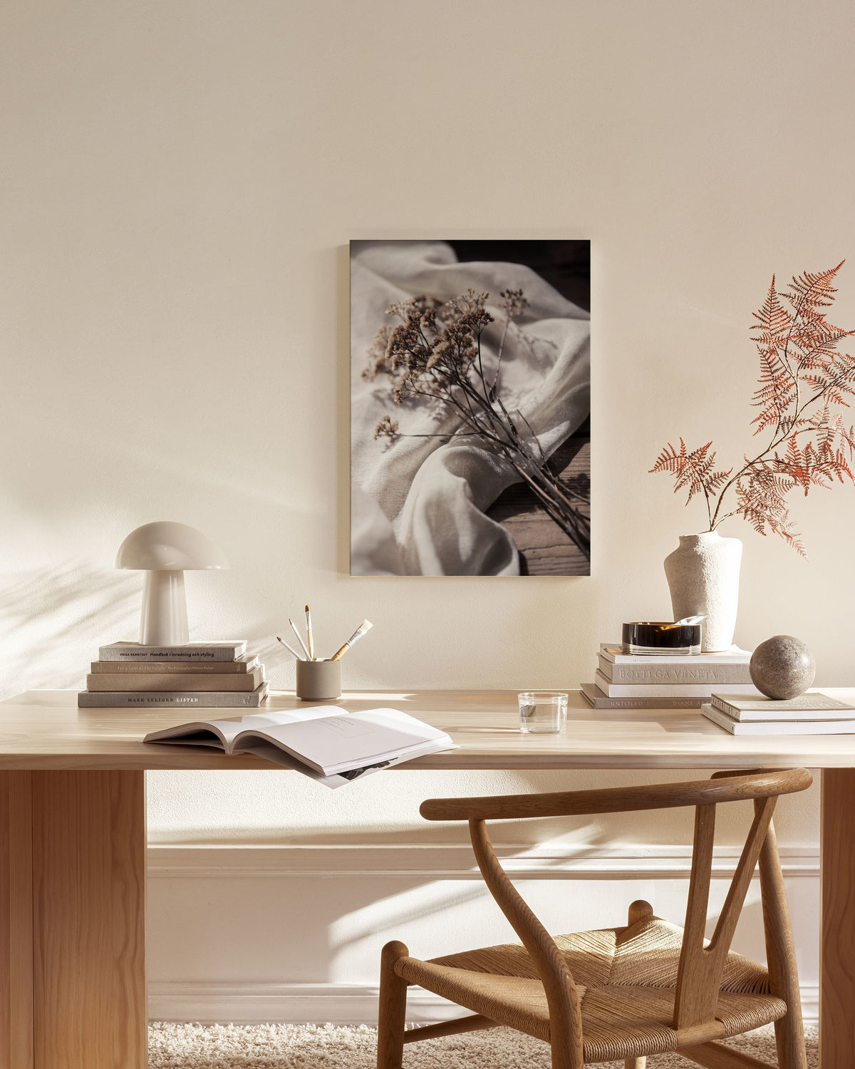 Dried Bed Canvas print