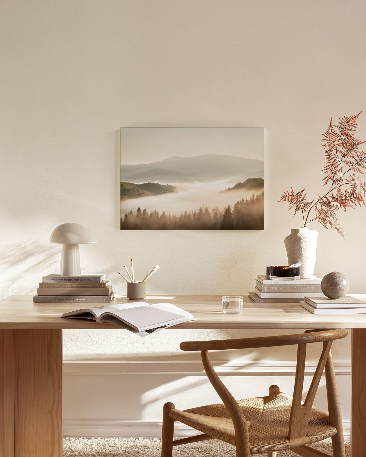 Misty Landscape Canvas print