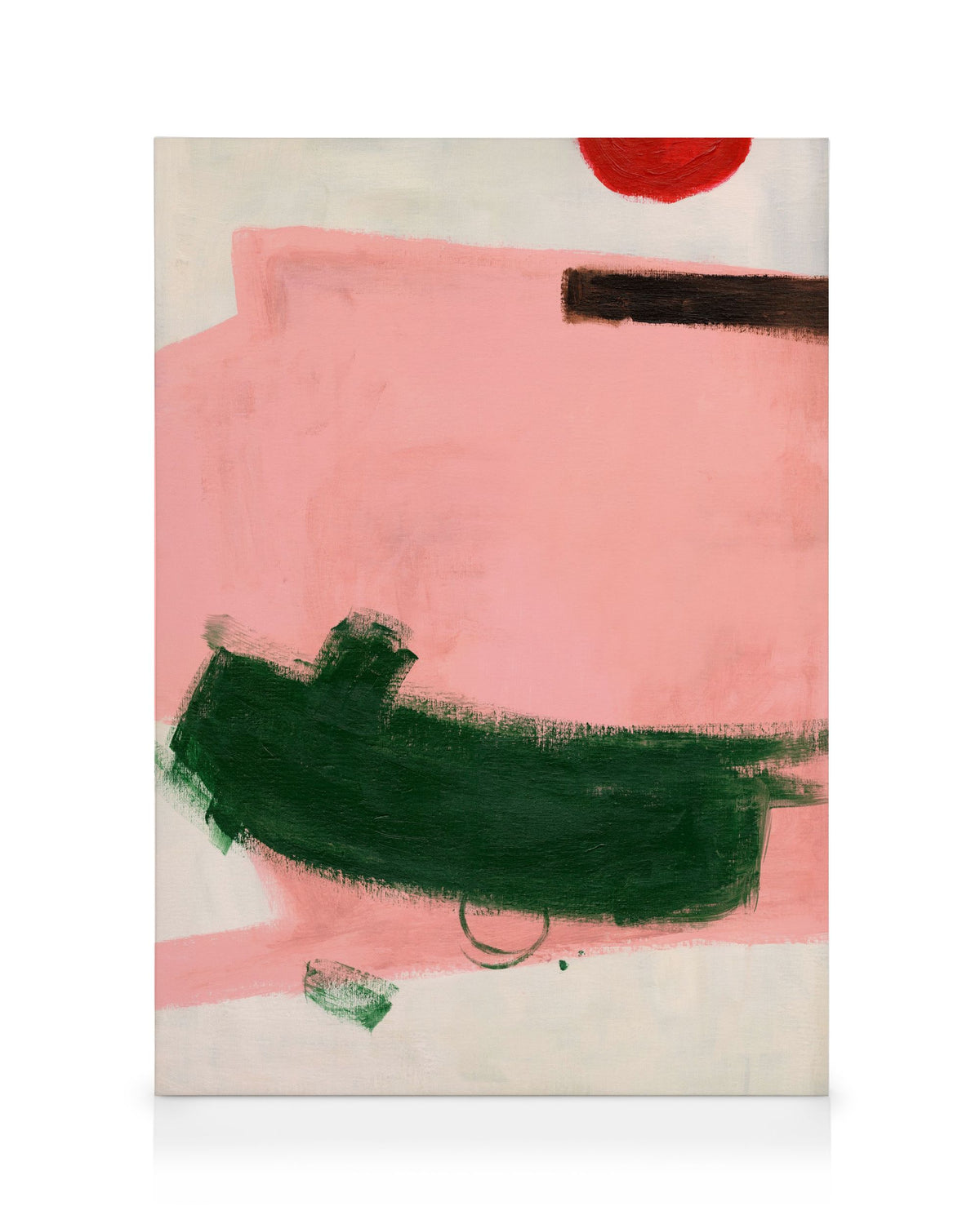 Green Strokes Canvas print