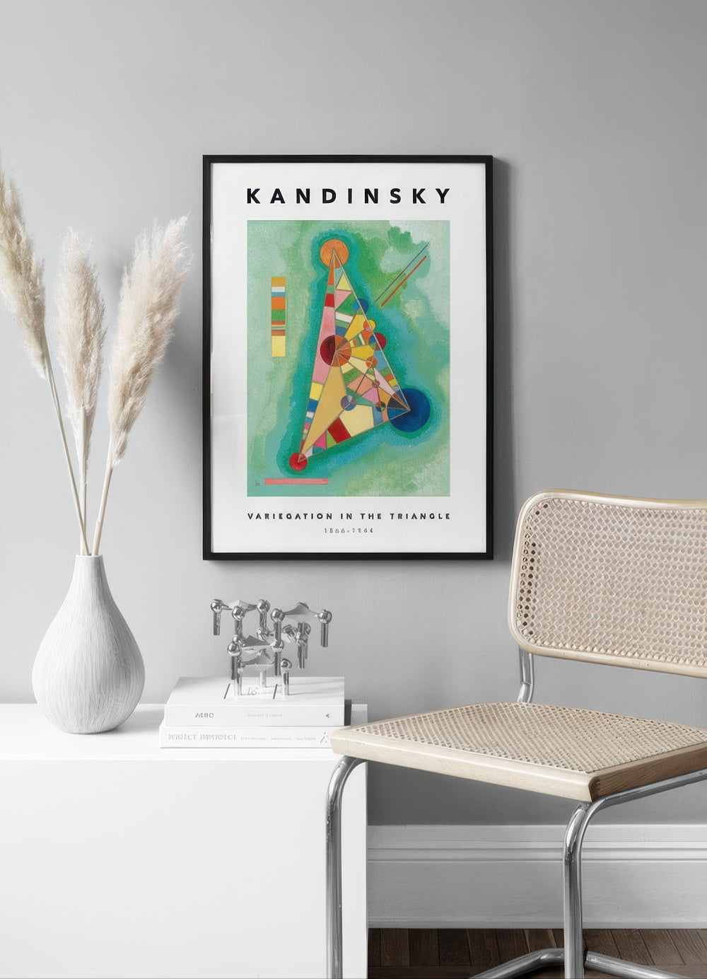 Kandinsky - Variegation in the Triangle Print