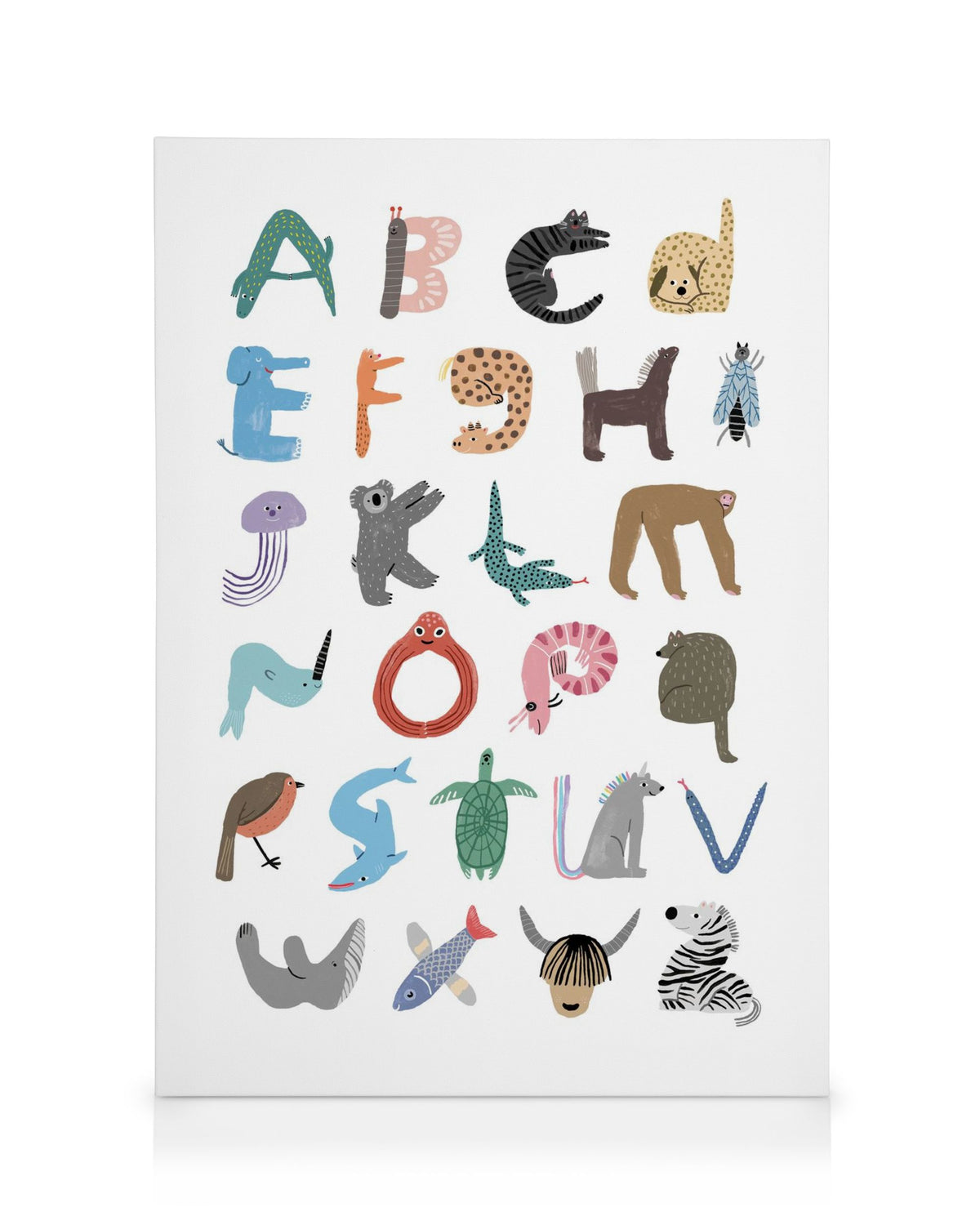 ABC of Animals Canvas print