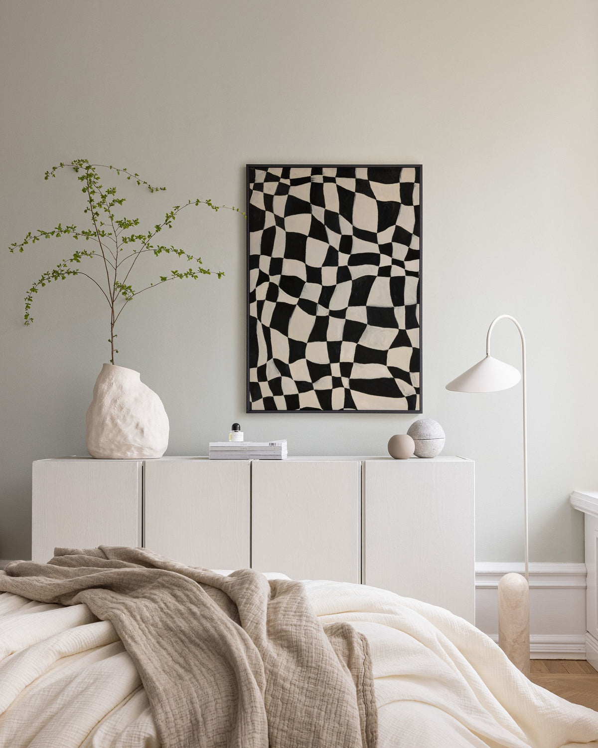 Checkers in Wonderland Canvas print