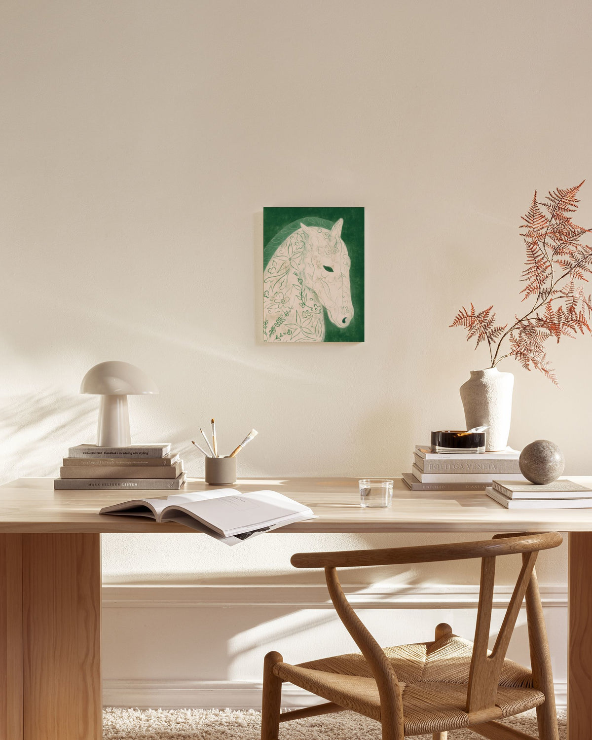 Lucrecia Rey Caro - Earth Horse Canvas print