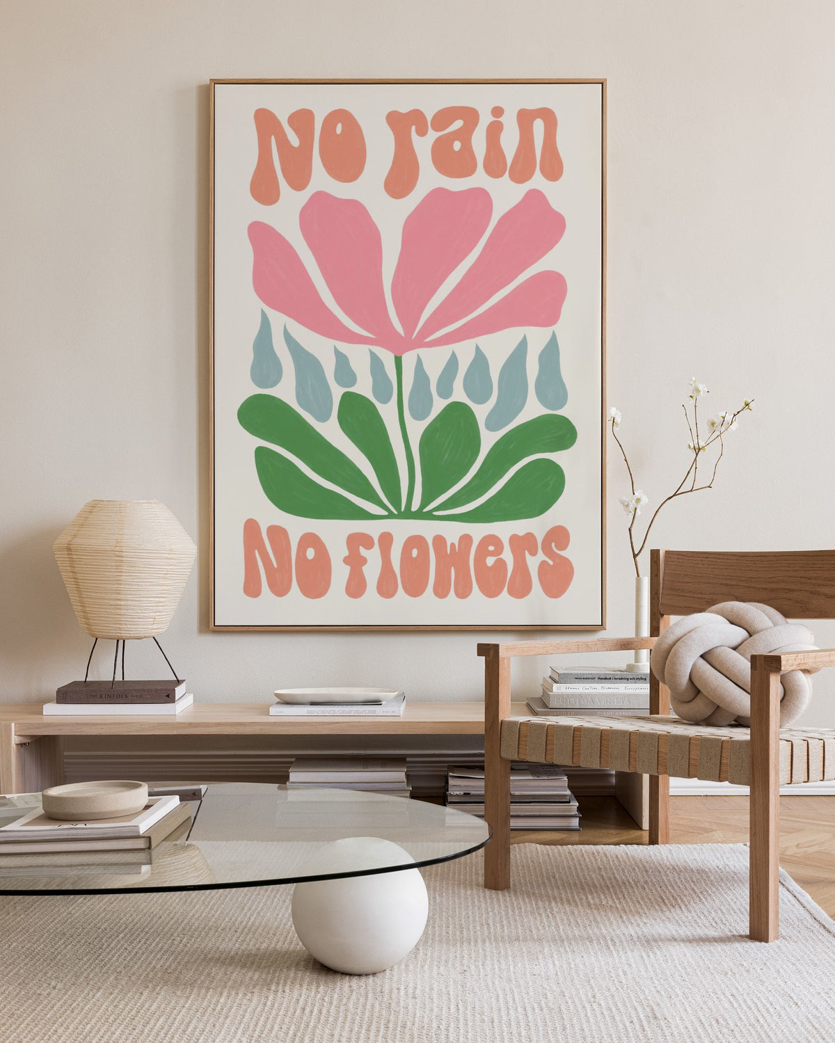 No Rain. No Flowers Canvas print