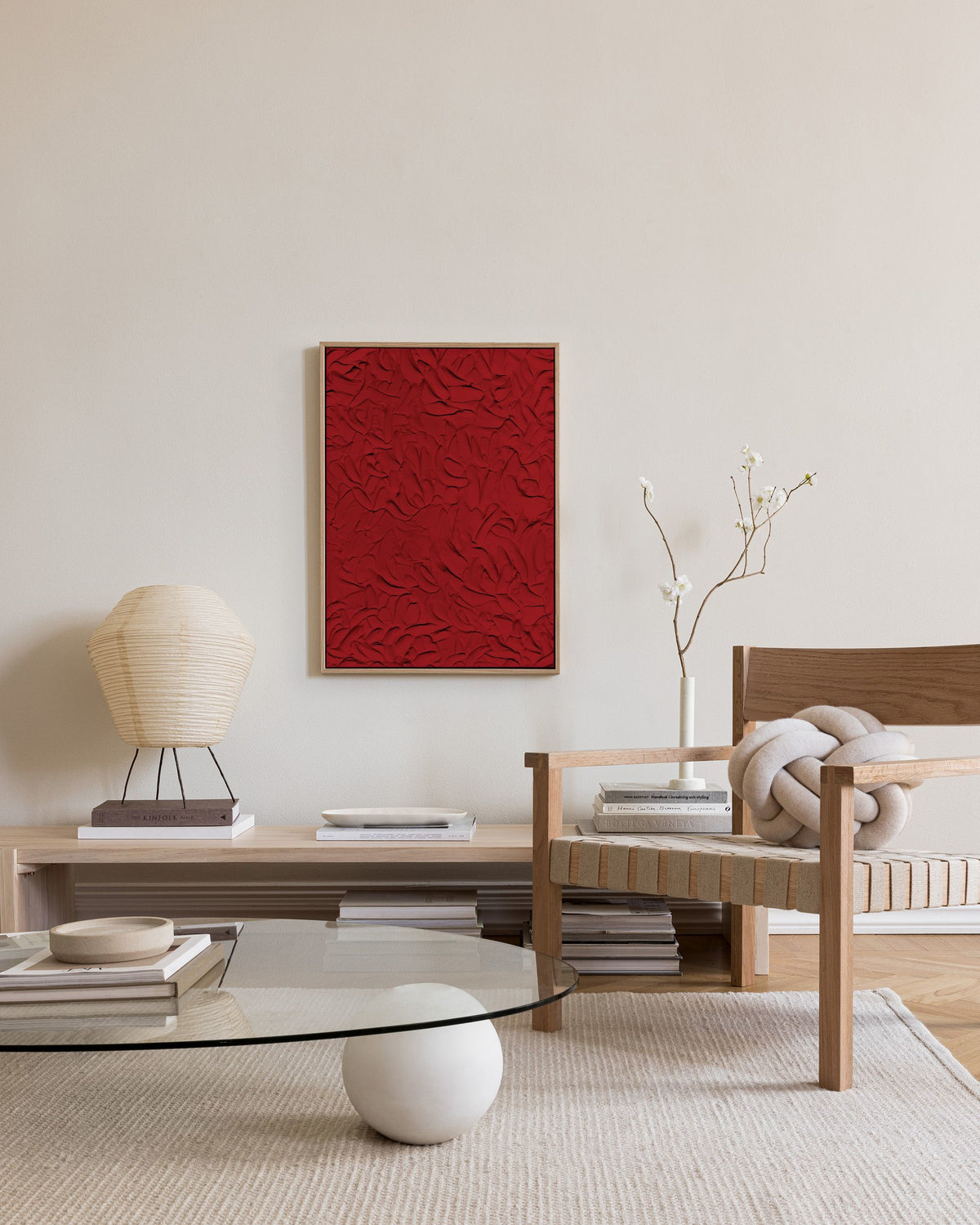 Manifeste Rouge Canvas print