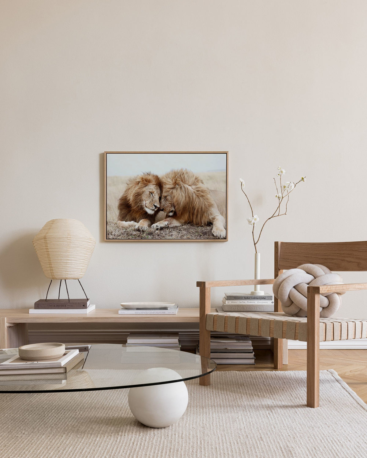 Lion Brothers Canvas print