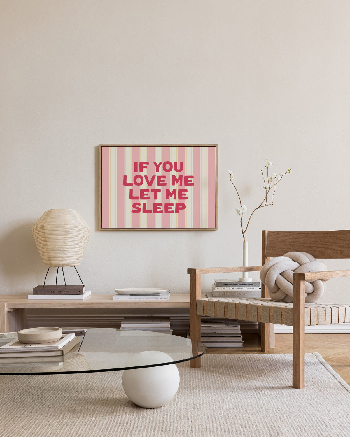 Let Me Sleep Canvas print