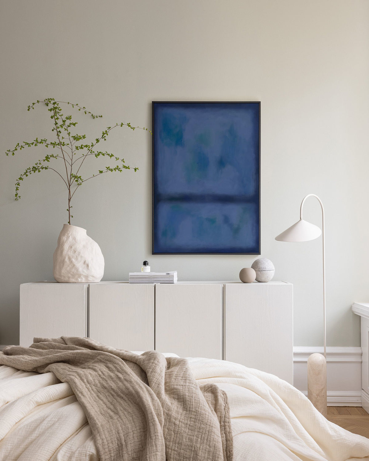 Division in Blue Canvas print