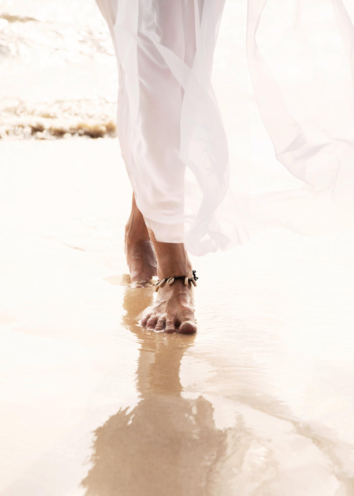 Strolling in the Sand Print