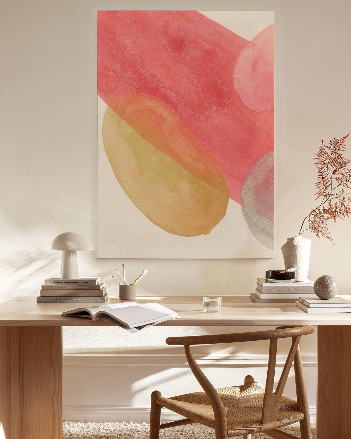 Flowy Forms No1 Canvas print