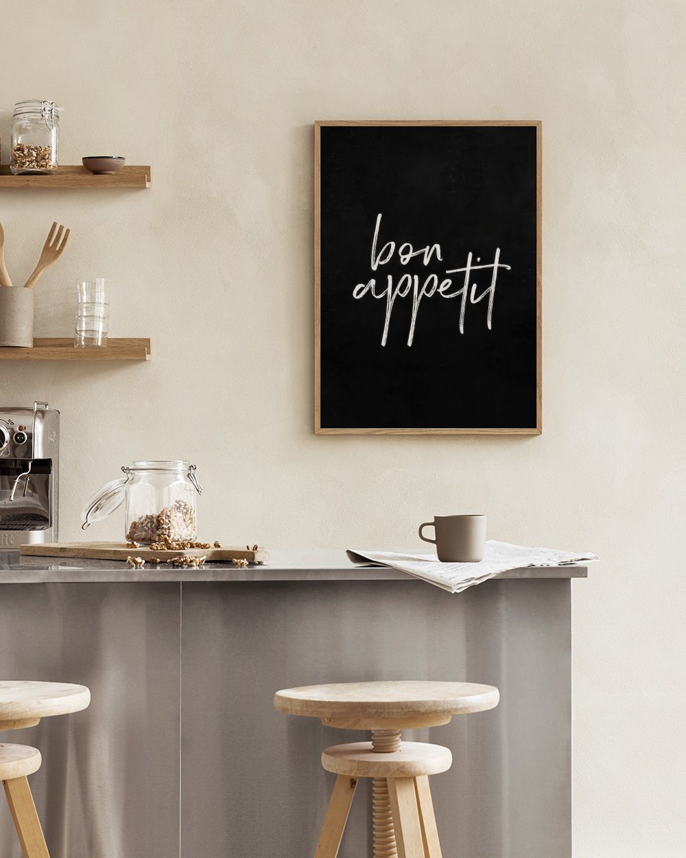 Bon Appetit Black Print