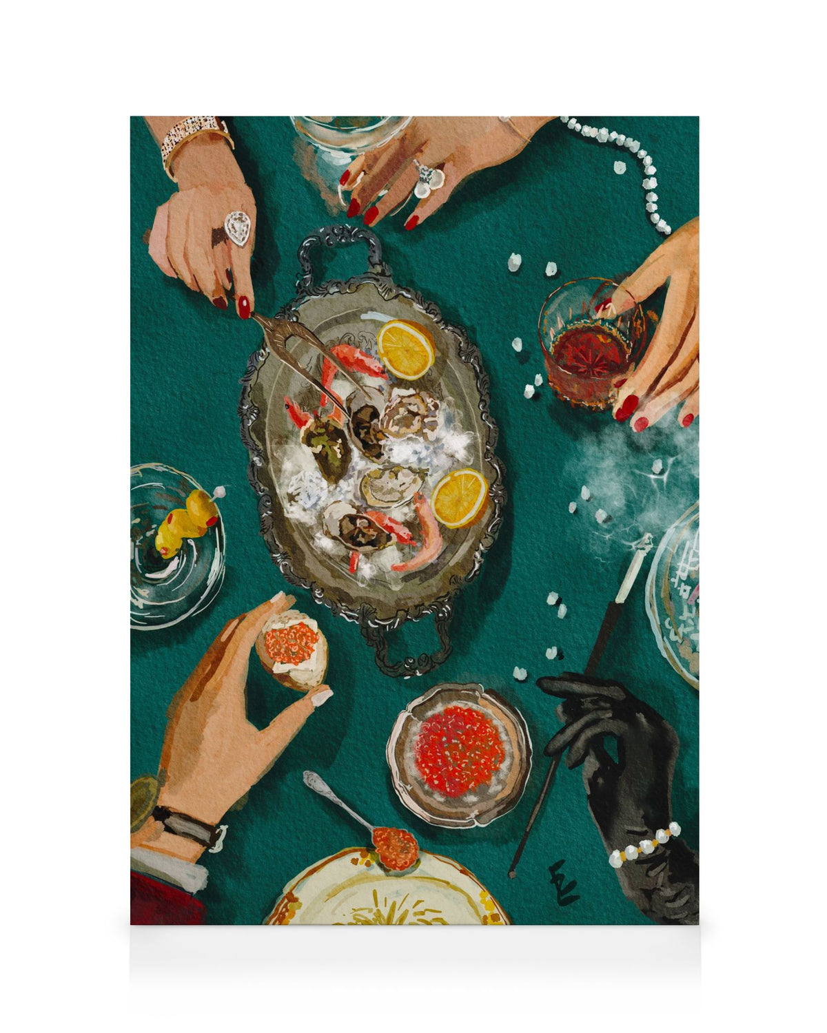 Ekaterina Zagorska - Luxury Dinner Canvas print