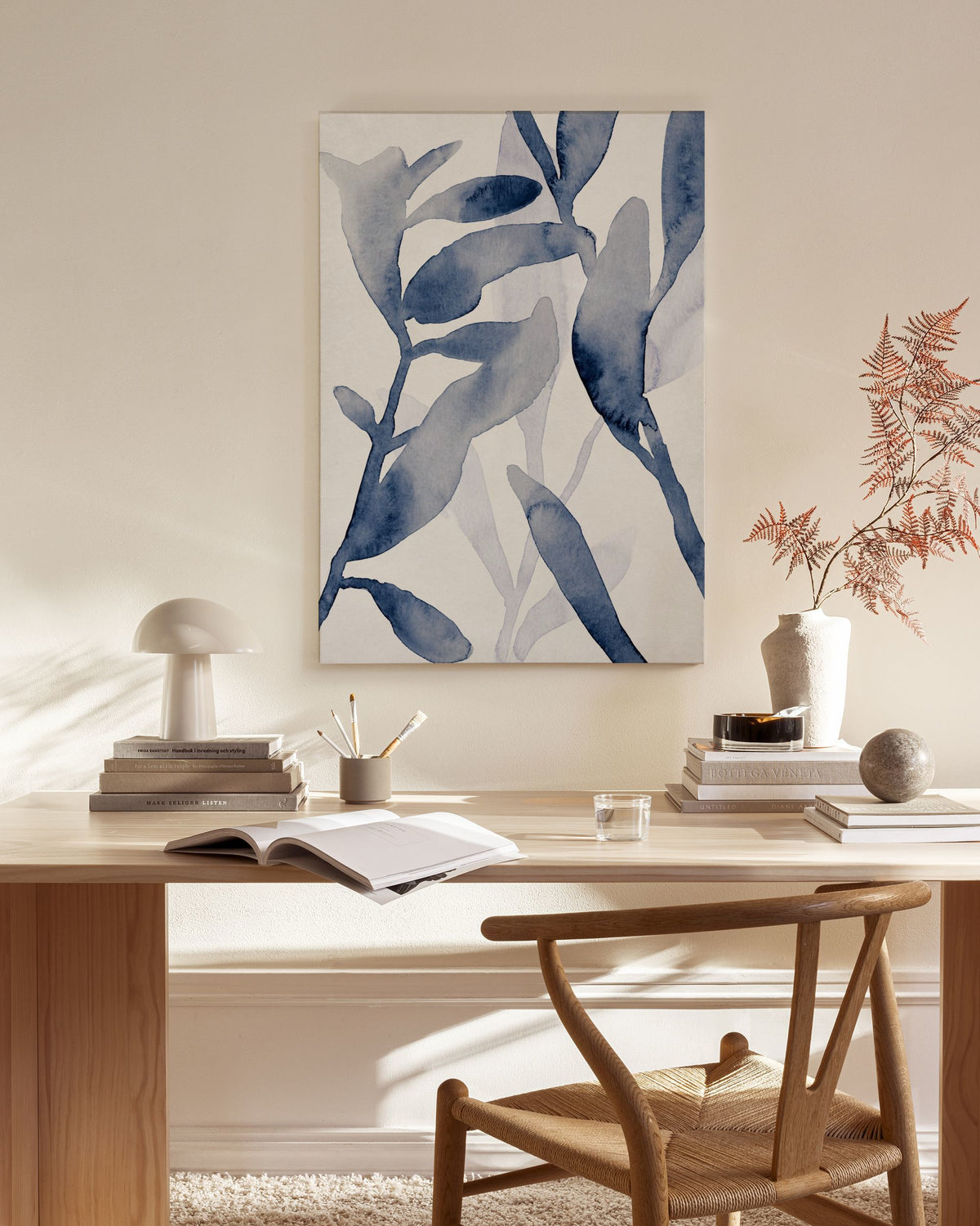 Aquatic Greenery No1 Canvas print