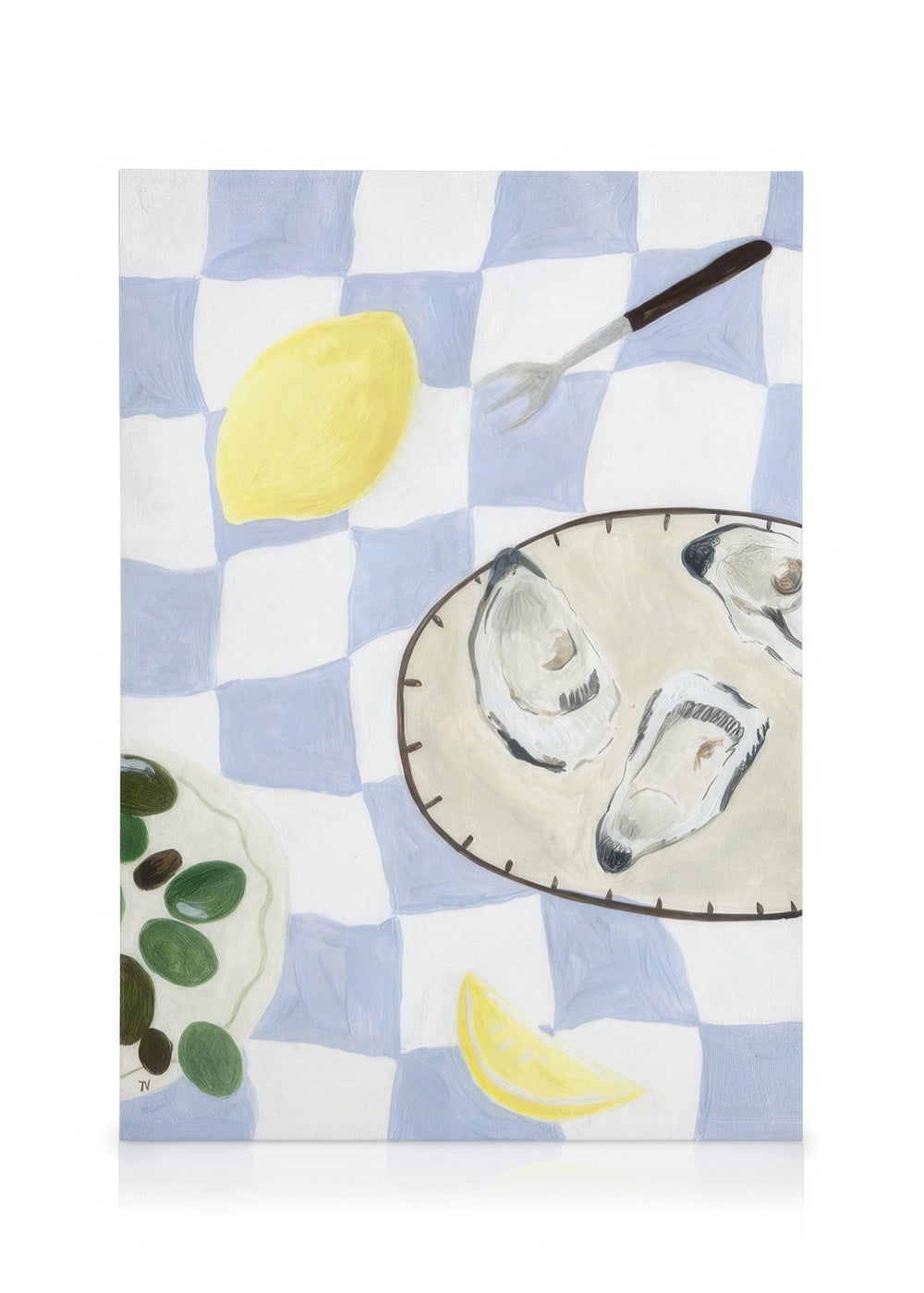 Isabelle Vandeplassche - Oysters and Olives  Canvas print