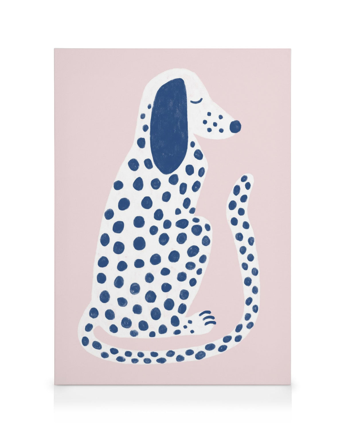 Pink and Blue Dalmatian Canvas print