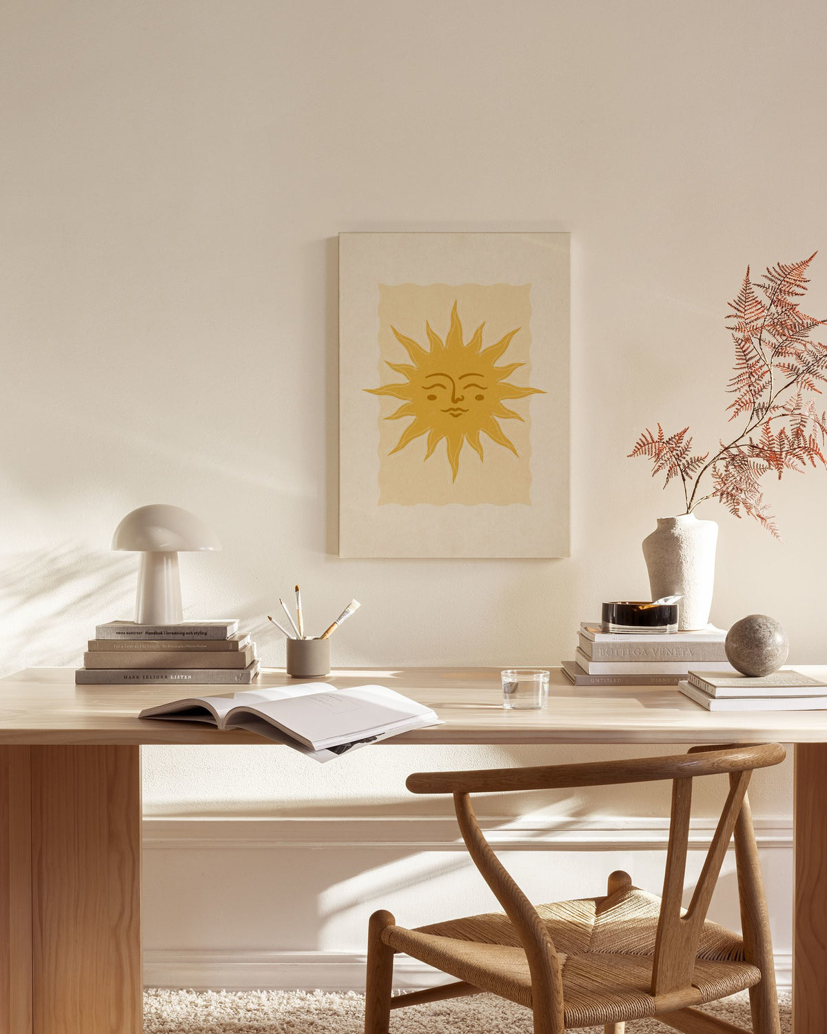 Warming Sun Canvas print