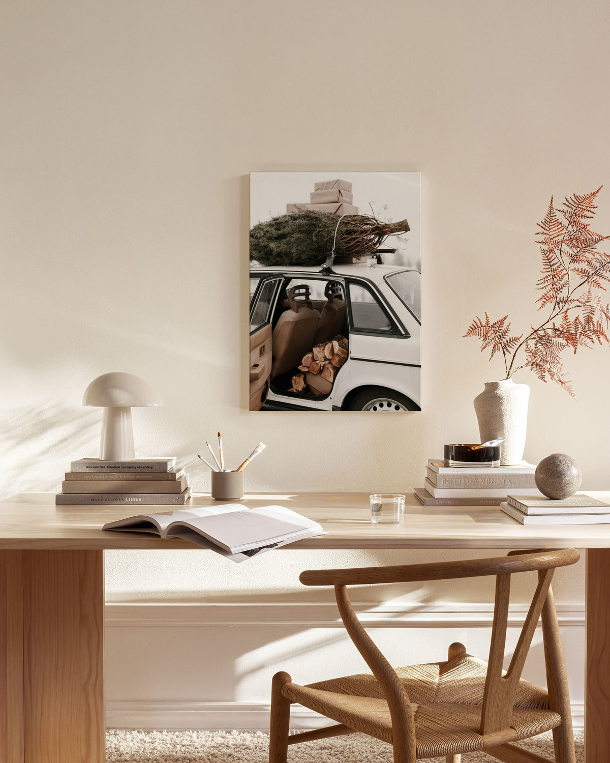 Holiday Car Canvas print