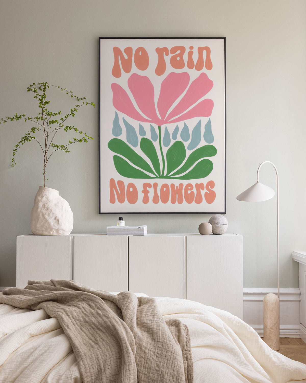 No Rain. No Flowers Canvas print