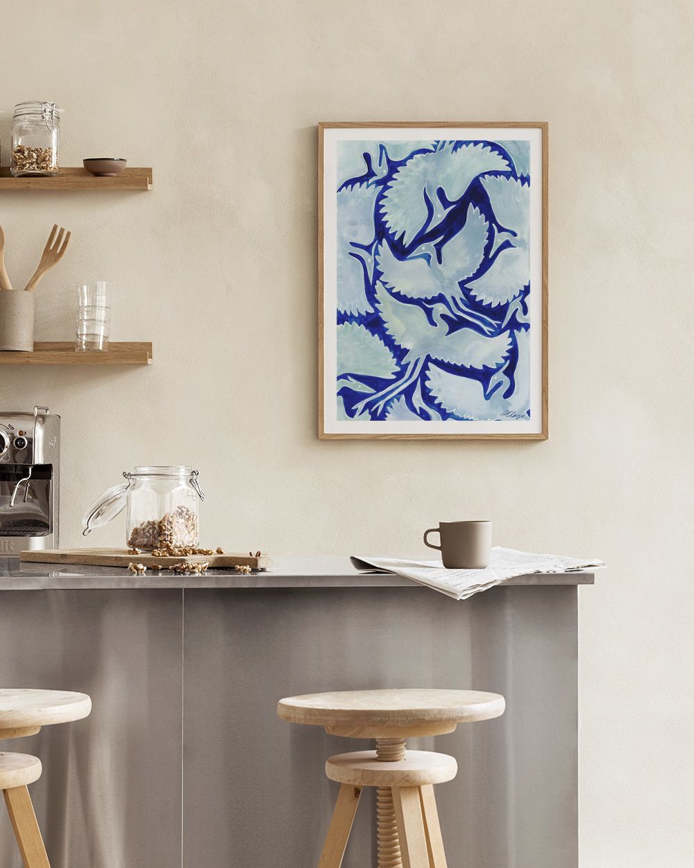 Rosanna Corfe - Blue Herons Print