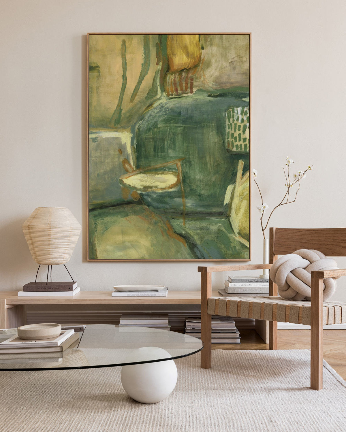 Abstract Greenscape Canvas print