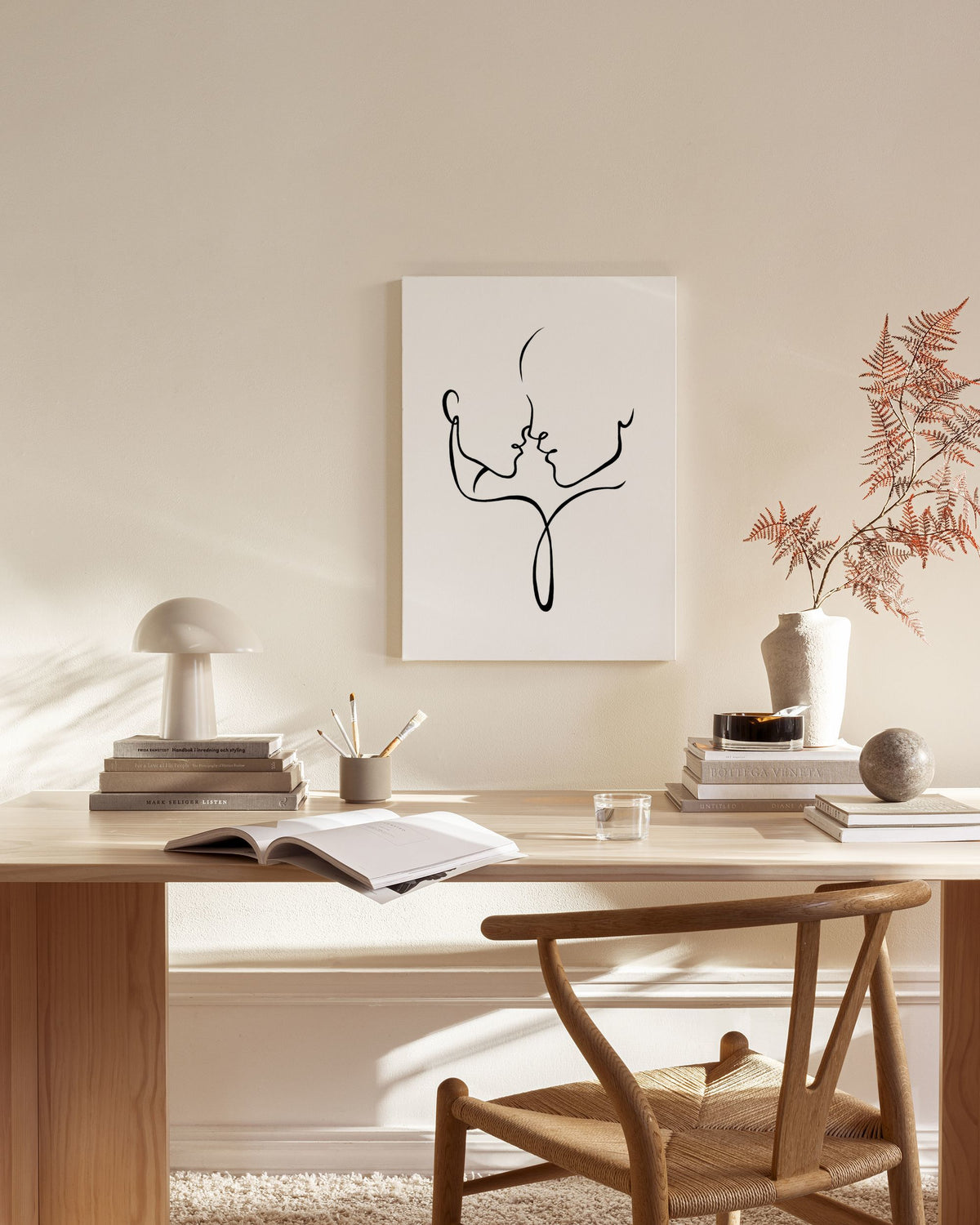 Almost Kiss Canvas print