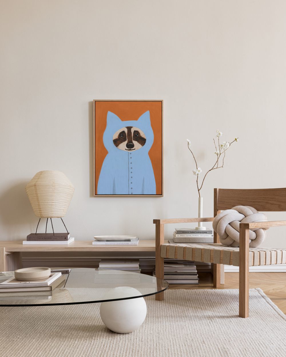 Racoon Canvas print